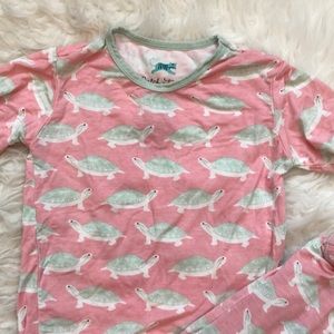 Kickee Pants size 6 turtle pajamas